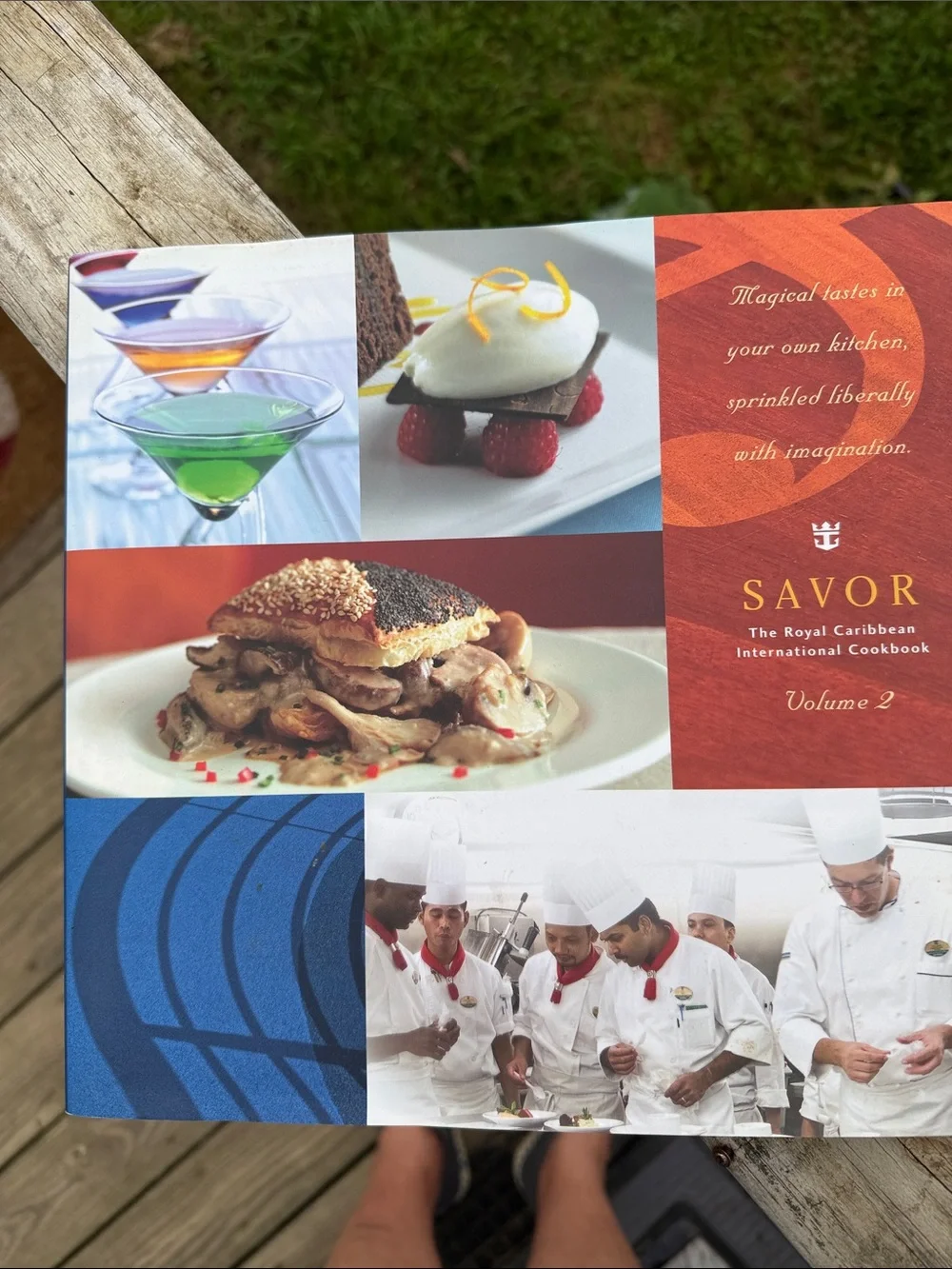 Savor: The Royal Caribbean International Cookbook Volume 2 - Red & Blue Cover